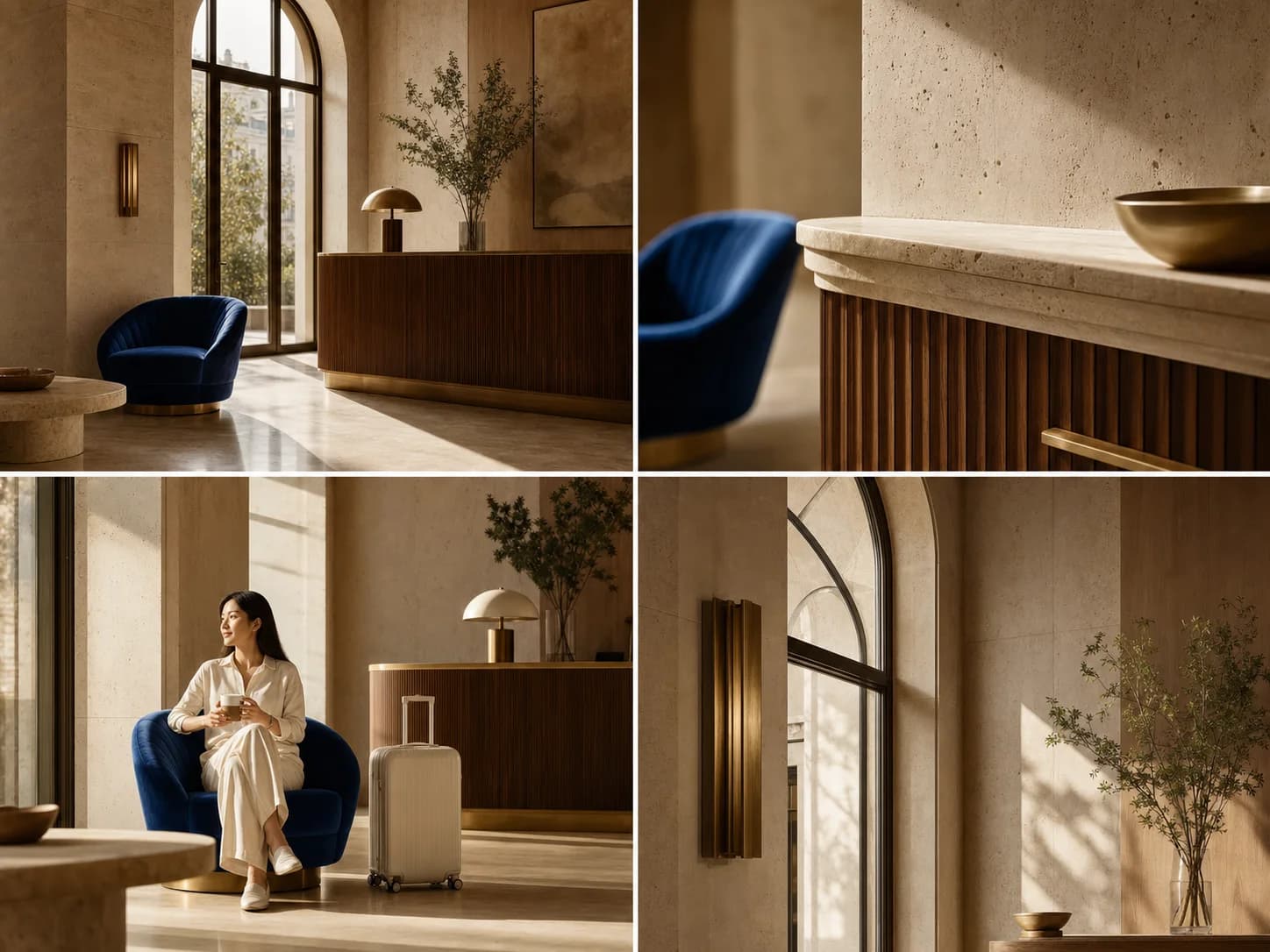 Product demonstration of a boutique-hotel editorial content series